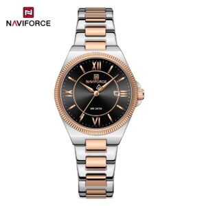 Naviforce 5073 Women's Watch - Silver Rose Black | Rovelle