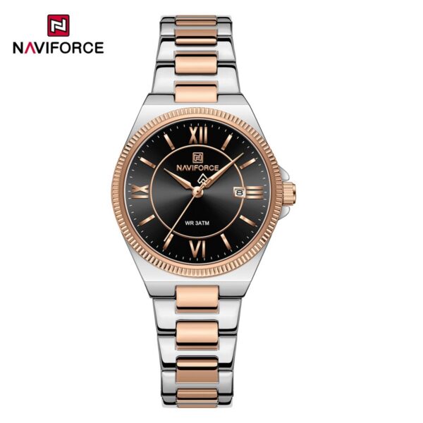 Naviforce 5073 Women's Watch - Silver Rose Black Naviforce 5073 Women's Watch - Silver Rose Black | Rovelle