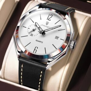 Poedagar 689L For Men - Silver Black White | Rovelle