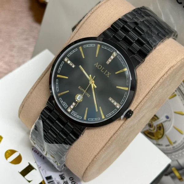 Aolix 9183 Men's Watch -Silver Gold White | Rovelle