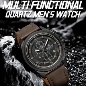 Naviforce 8075 For Men - Dark Brown Black | Rovelle