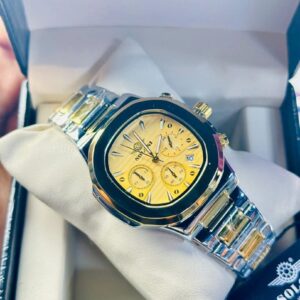Soloni 3009 For Men - Silver Gold With Premium Box | Rovelle