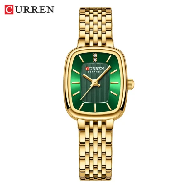 Curren 9093 For Women - Gold Green | Rovelle