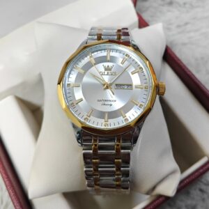 Olevs 3662 CH For Man - Silver Gold White | Rovelle