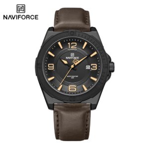 Naviforce 8084 L For Men - Dark Brown | Rovelle