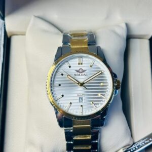 Soloni 1020 For Men - Silver Gold White With Premium Box | Rovelle