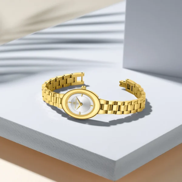 NAVIFORCE 5081 Ch Women Watch - Gold White | Rovelle
