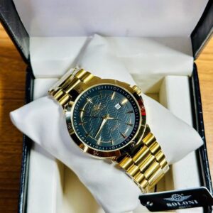 Soloni 1008 For Men - Gold Black With Premium Box | Rovelle